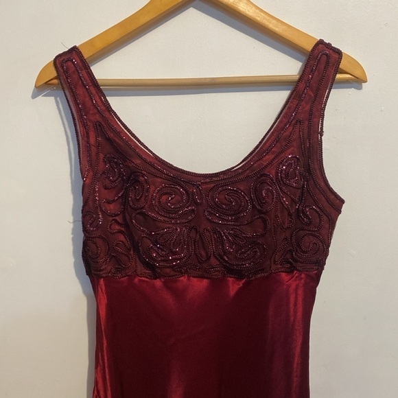 Y2K Kiki USA Medium Satin Maxi Dress - Picture 4 of 11
